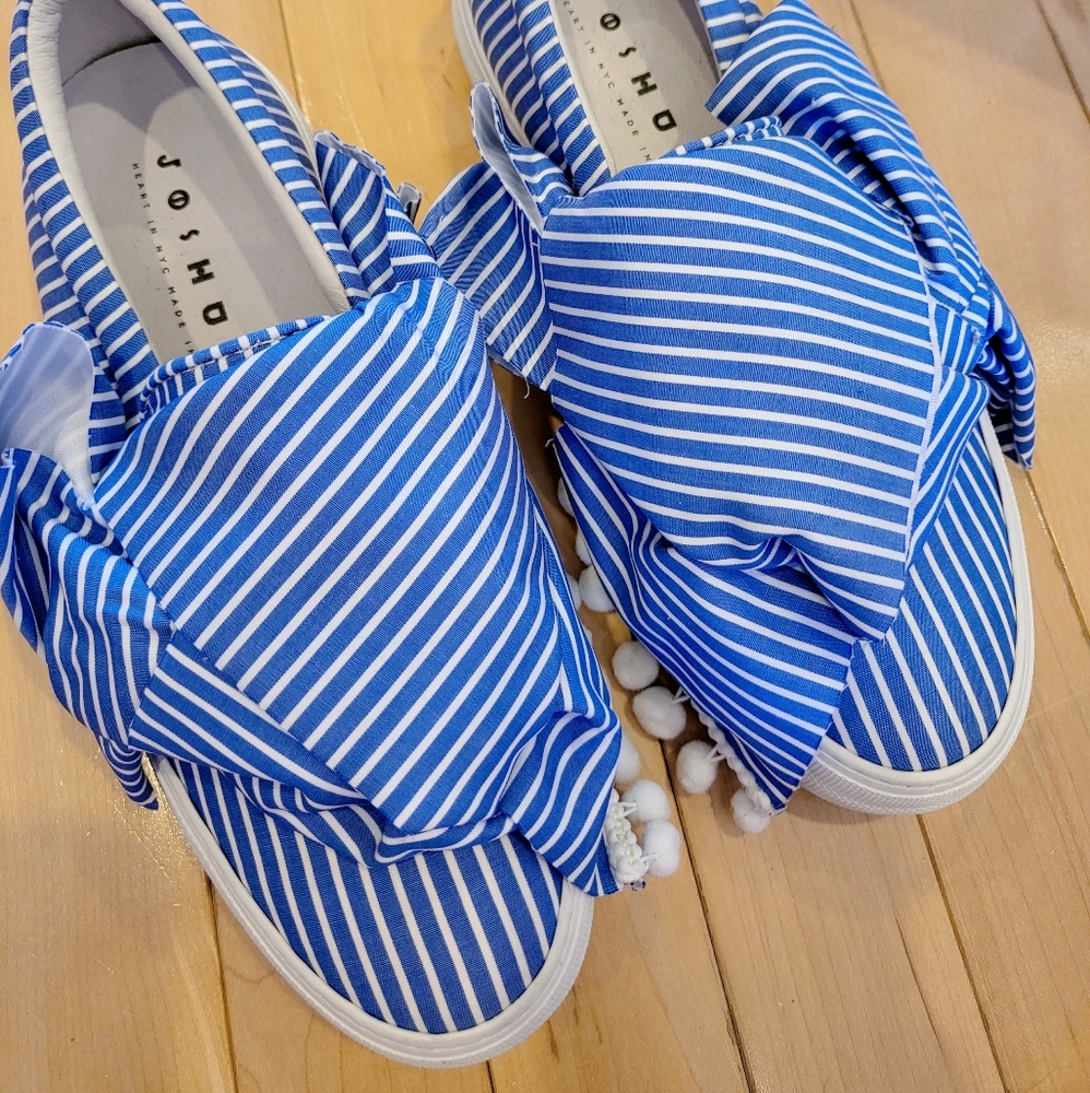 Joshua Sanders Canvas Plaid Print Sneakers